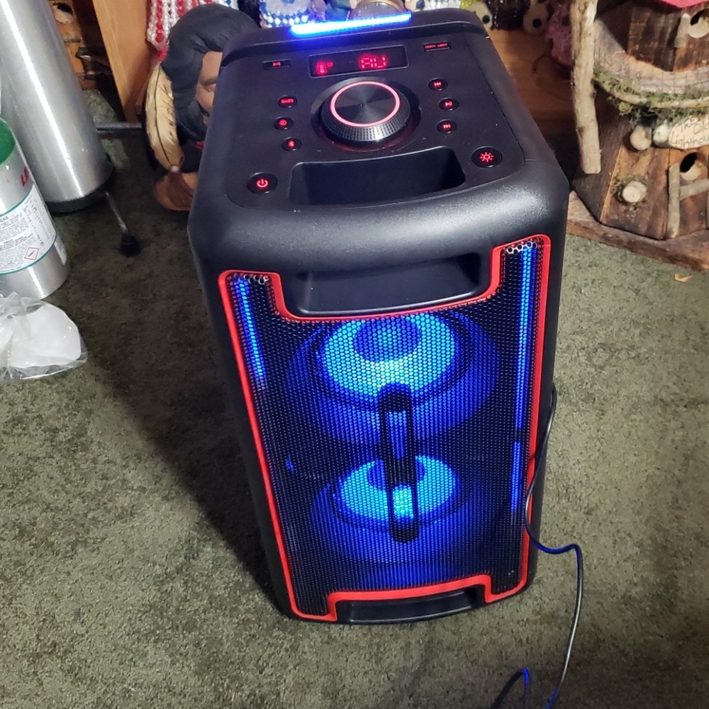 Black web 160 watt bluetooth wireless speaker